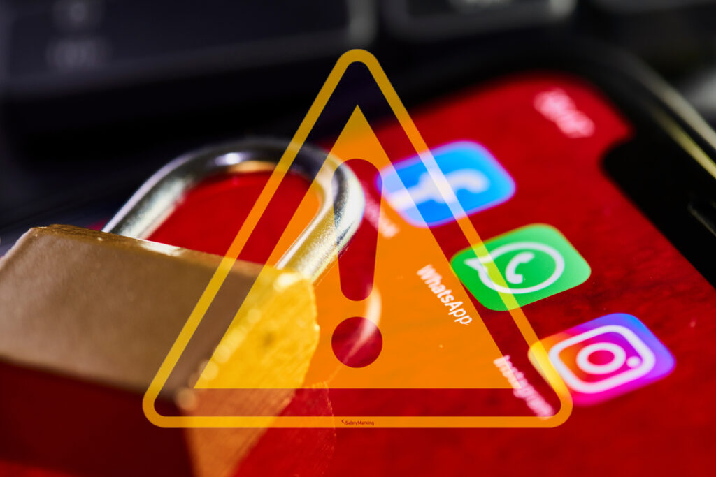 warning labels on social media