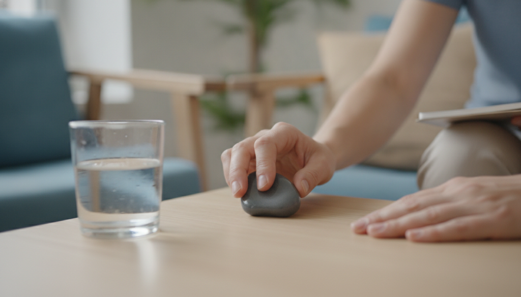 Grounding technique for emotional regulation during high arousal
