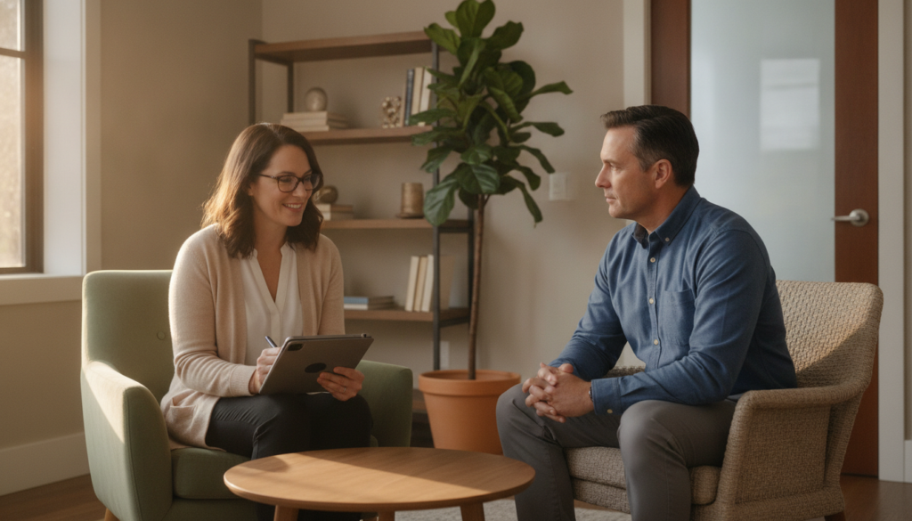 Pre-group screening interview for adult group therapy fit and goals