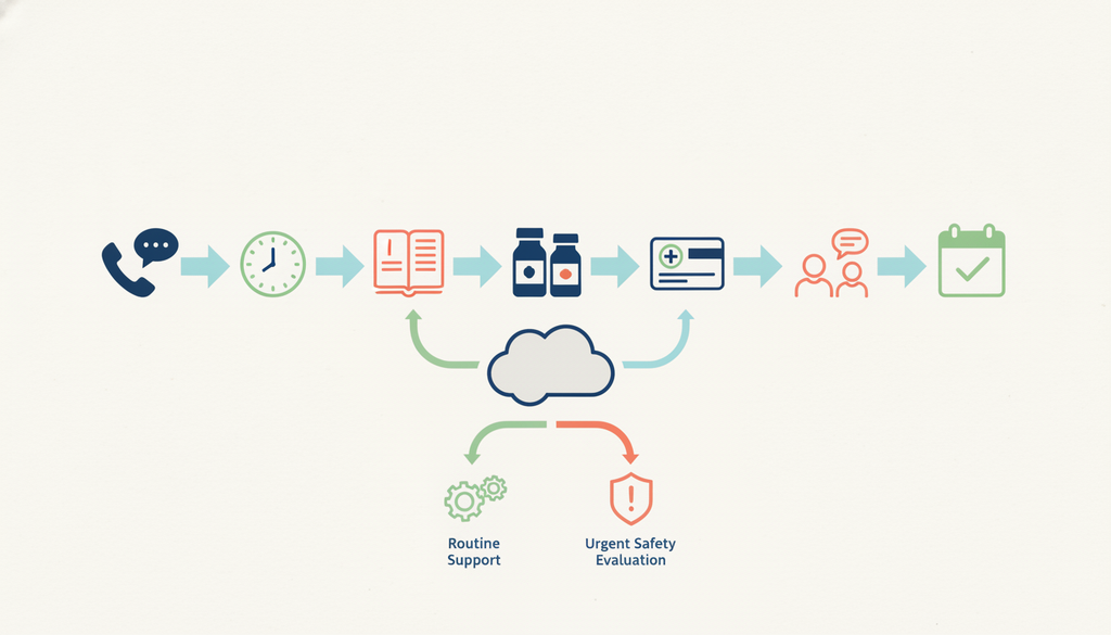 First therapy session preparation and intake process infographic